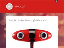 Tablet Screenshot of minoru3d.com